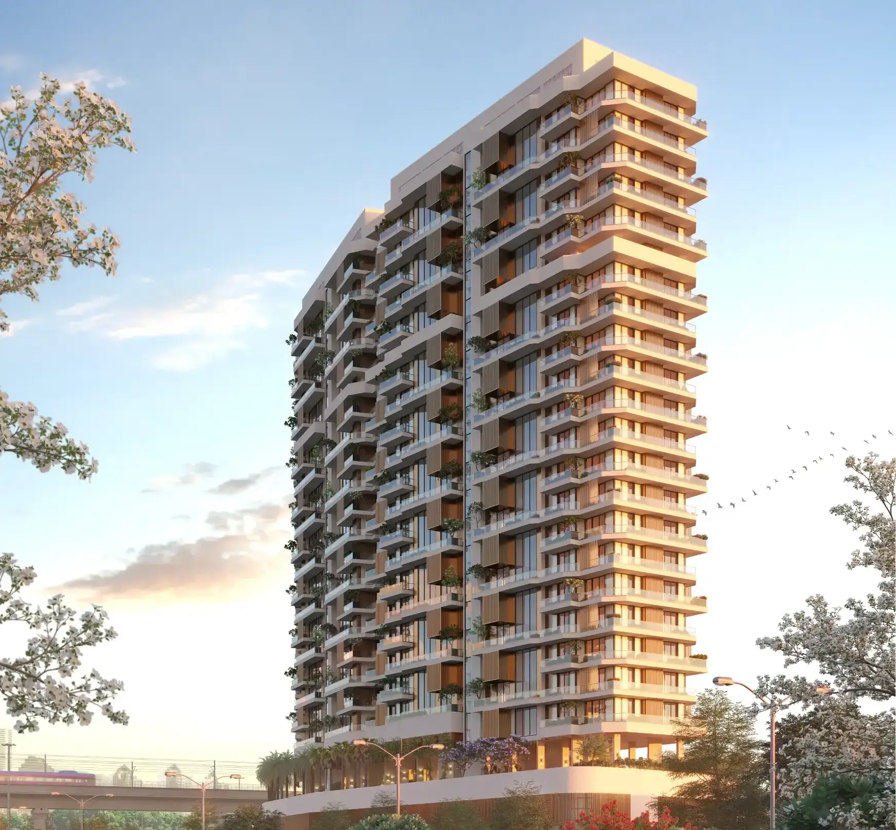 Swaranaya residences overlooking New Friends Colony